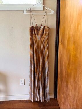 forte forte metallic dress Forte Forte Jacquard Maxi Dress | Purple